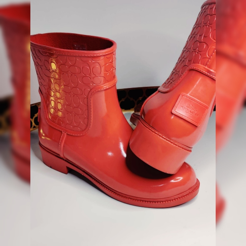 Coach rain boots